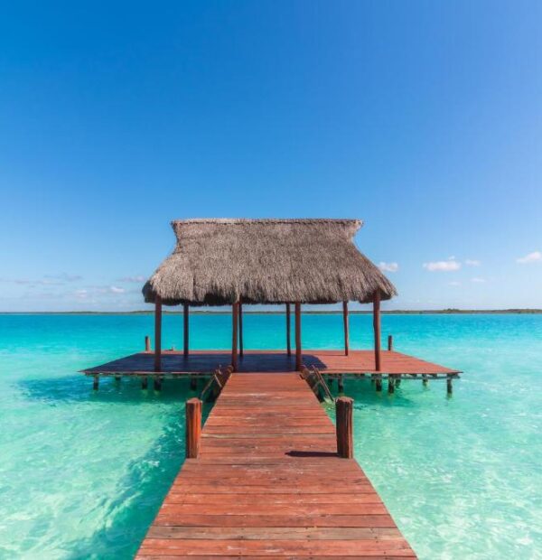 Kolumbie a Mexiko a modrá voda