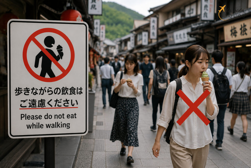 V Japonsku se nejí za chůze